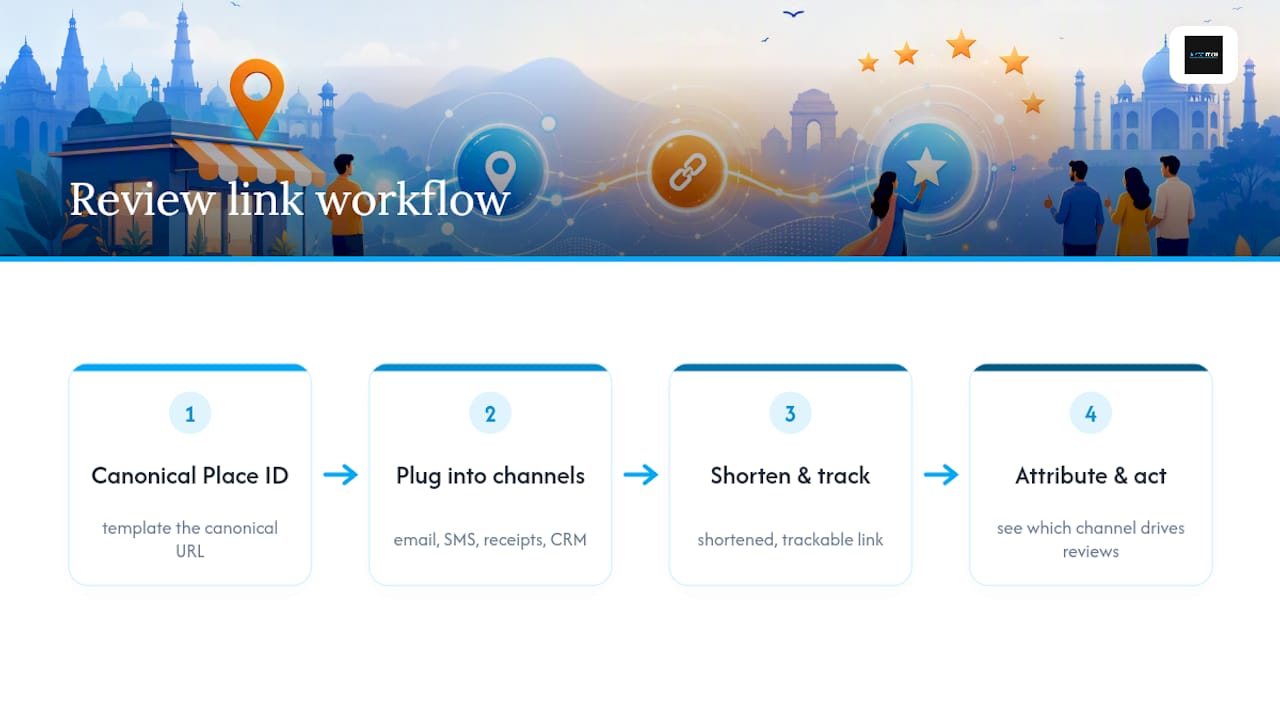 Where Do Review Links Fit Into an Automated Reputation Workflow? — overview diagram