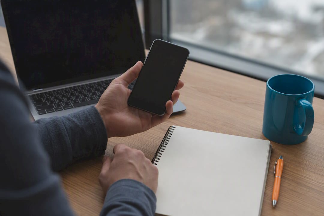 Hands planning customer message testing