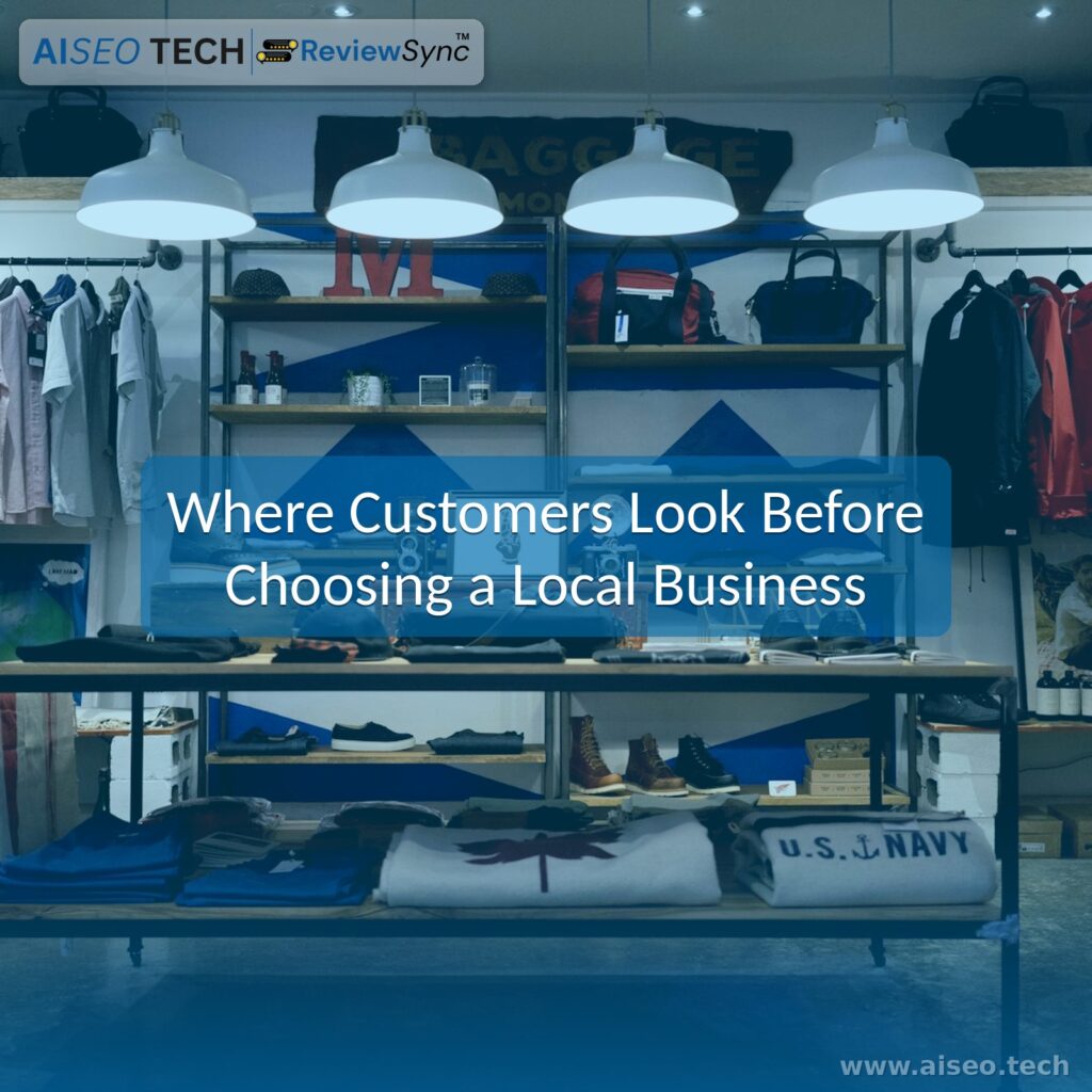 Where customers look before choosing a local business — local business reviews, star ratings and online reputation