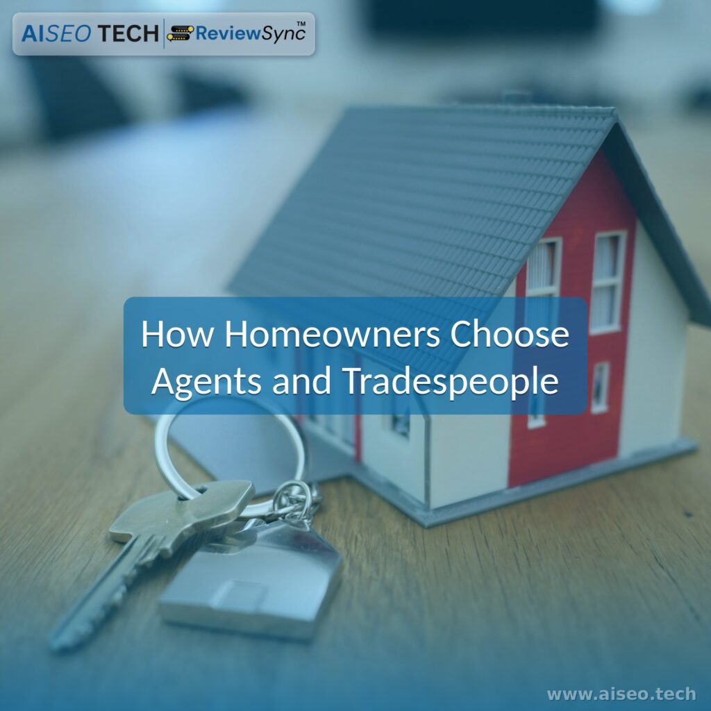 Model house with house keys on a wooden table, representing homeowners reading reviews of agents and tradespeople before spending big